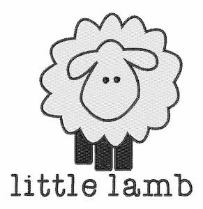 Picture of Little Lamb Machine Embroidery Design