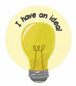 Picture of Have An Idea Machine Embroidery Design