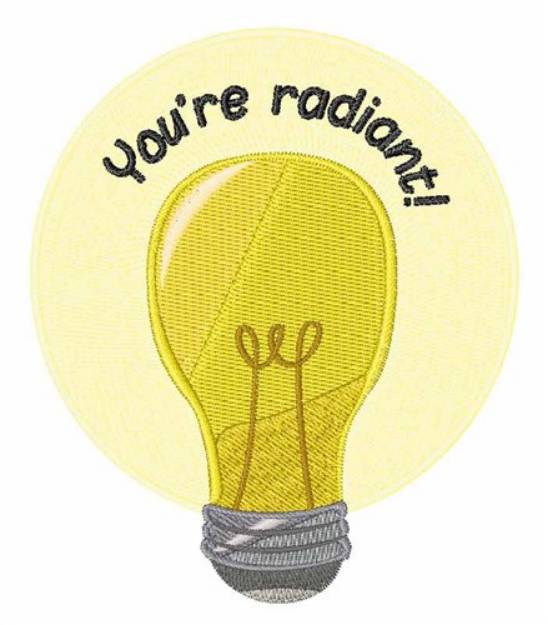 Picture of Youre Radiant Machine Embroidery Design