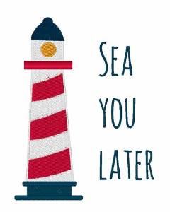Picture of Sea You Later Machine Embroidery Design