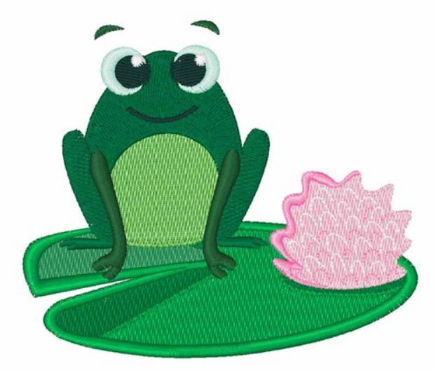 Picture of Cute Frog Machine Embroidery Design