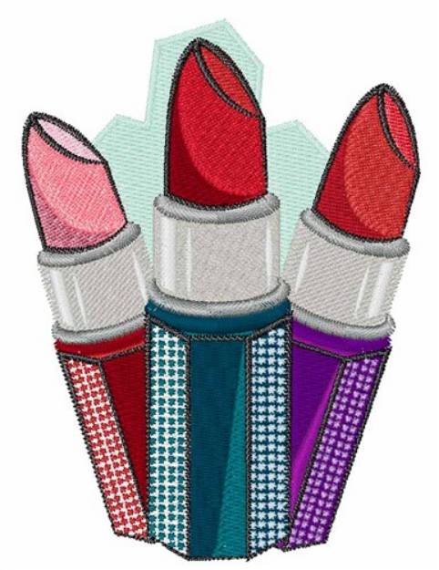 Picture of Lipsticks Machine Embroidery Design