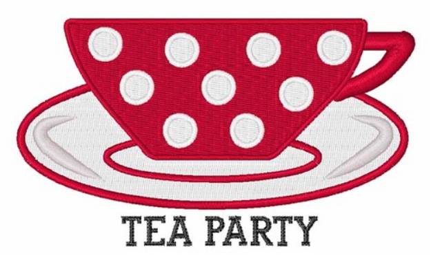 Picture of Tea Party Machine Embroidery Design