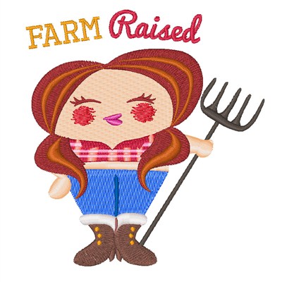 Farm Raised Machine Embroidery Design