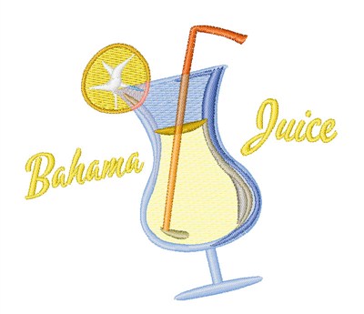 Bahama Juice Machine Embroidery Design