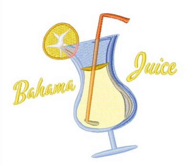 Picture of Bahama Juice Machine Embroidery Design