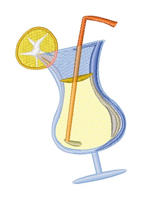 Alcohol Drink Machine Embroidery Design