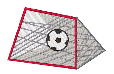 Soccer Goal Machine Embroidery Design