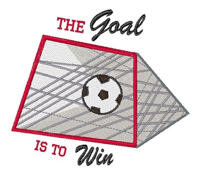 Goal Win Machine Embroidery Design
