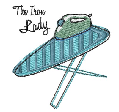 Iron Lady Machine Embroidery Design