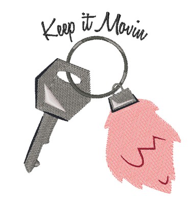 Keep It Movin Machine Embroidery Design