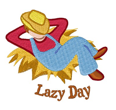 Lazy Day Machine Embroidery Design