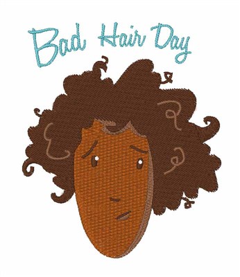 Bad Hair Day Machine Embroidery Design