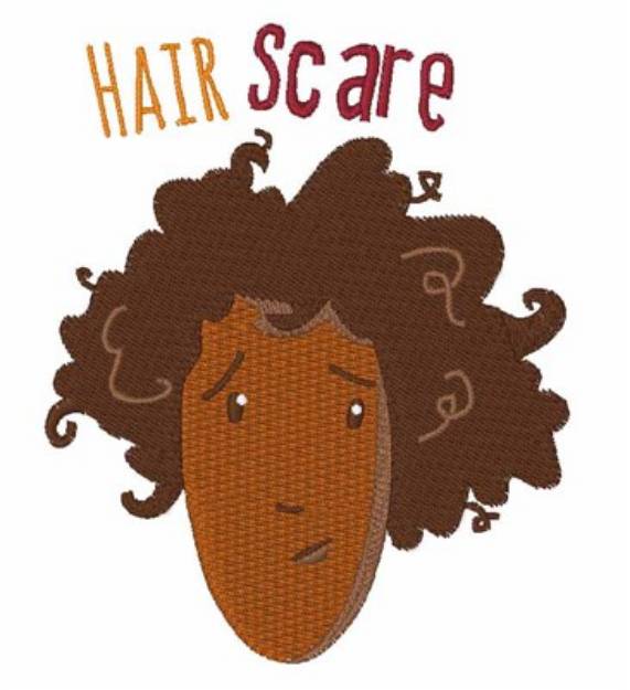 Picture of Hair Scare Machine Embroidery Design