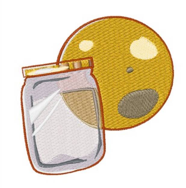 Picture of Moon Shine Jar Machine Embroidery Design