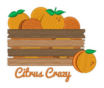 Citrus Crazy Machine Embroidery Design