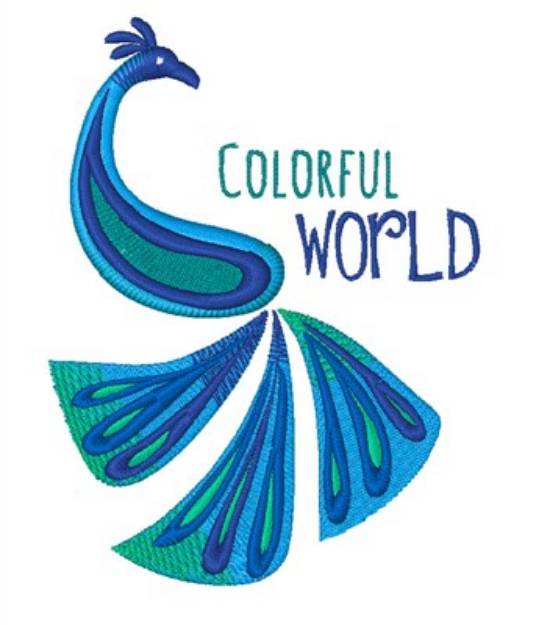 Picture of Colorful World Machine Embroidery Design