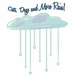 Picture of Cats Dogs Rain Machine Embroidery Design