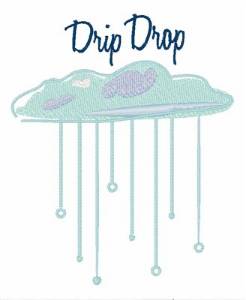 Picture of Drip Drop Machine Embroidery Design