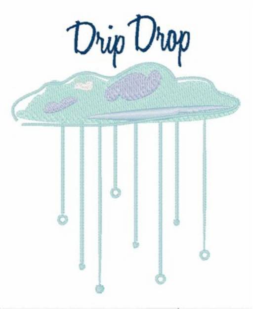 Picture of Drip Drop Machine Embroidery Design