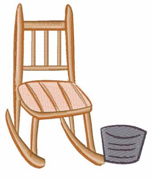 Picture of Rocking Chair Machine Embroidery Design