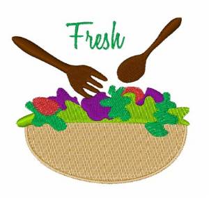 Picture of Fresh Salad Machine Embroidery Design