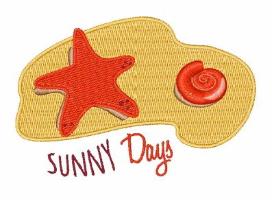 Sunny Days Machine Embroidery Design