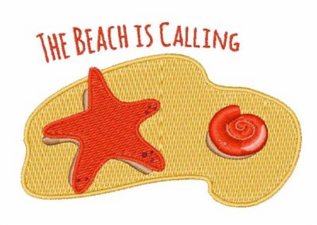 Picture of The Beach is Calling Machine Embroidery Design