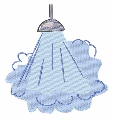 Steamy Shower Machine Embroidery Design