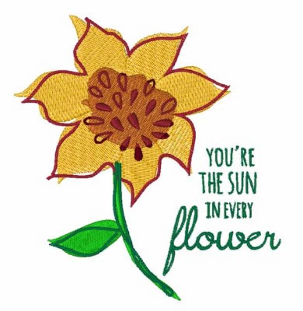 Picture of Youre the Sun Machine Embroidery Design