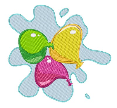 Water Balloon Machine Embroidery Design
