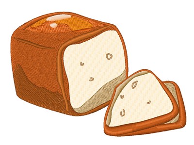 Loaf of Bread Machine Embroidery Design