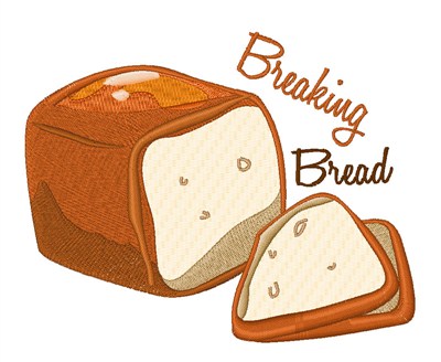 Breaking Bread Machine Embroidery Design