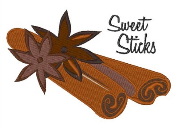 Picture of Sweet Sticks Machine Embroidery Design