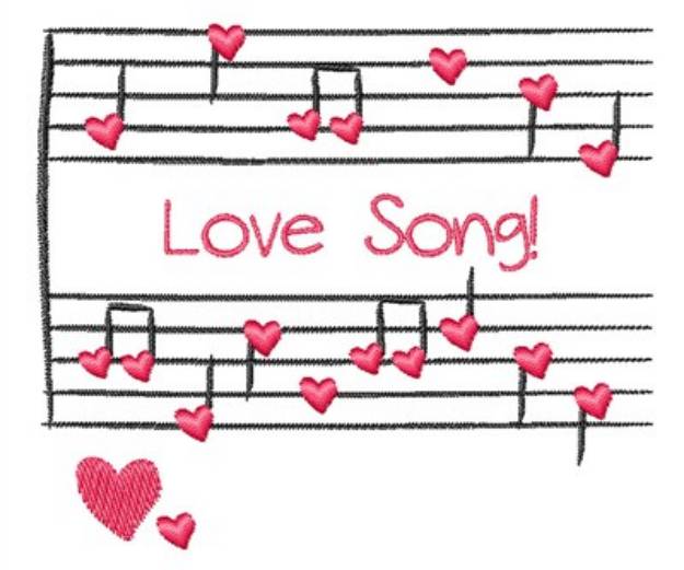 Picture of Love Song! Machine Embroidery Design