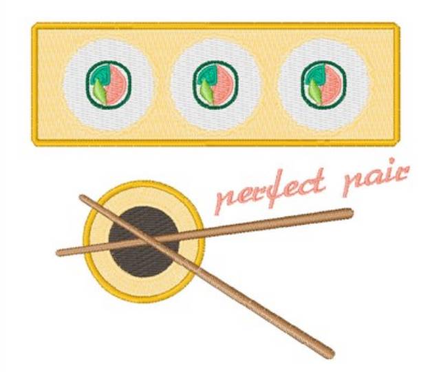 Picture of Perfect Pair Machine Embroidery Design