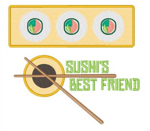 Picture of Sushis Best Friend Machine Embroidery Design