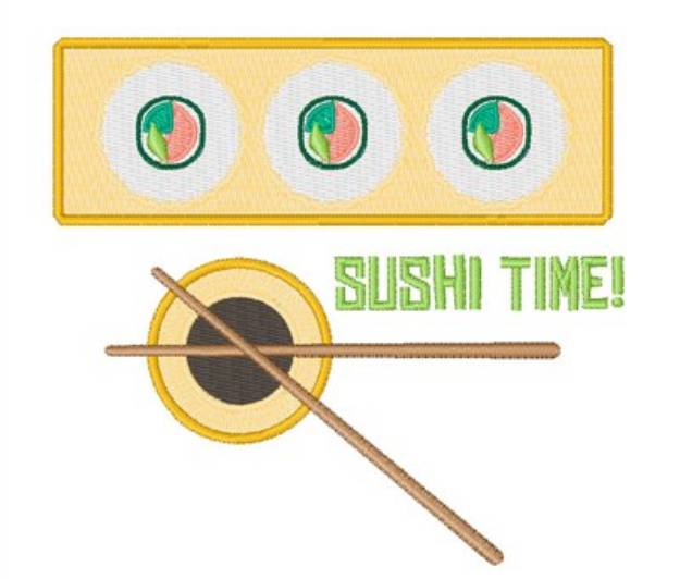 Picture of Sushi Time Machine Embroidery Design