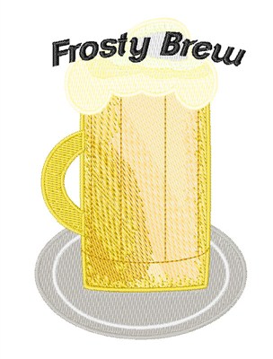Frosty Brew Machine Embroidery Design