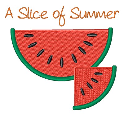 Slice of Summer Machine Embroidery Design