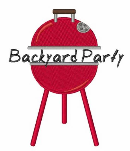 Picture of Backyard Party Machine Embroidery Design