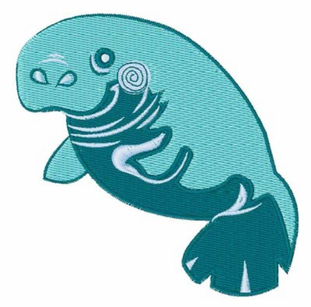 Picture of Manatee Animal Machine Embroidery Design