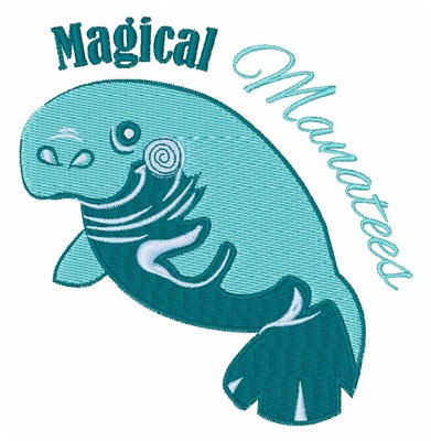 Magical Manatees Machine Embroidery Design