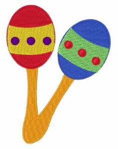 Picture of Maracas Shakers Machine Embroidery Design
