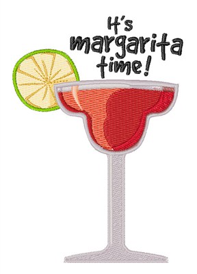 Margarita Time Machine Embroidery Design