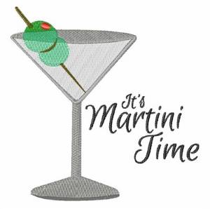 Picture of Martini Time Machine Embroidery Design