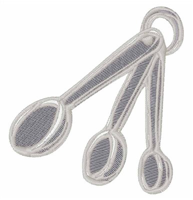 MeasuringSpoons Machine Embroidery Design