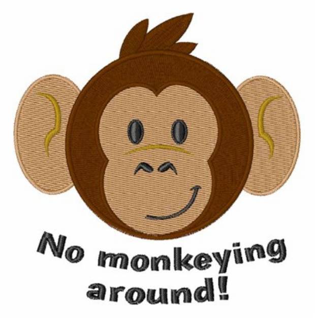 Picture of No Monkeying Around Machine Embroidery Design
