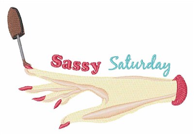 Sassy Saturday Machine Embroidery Design