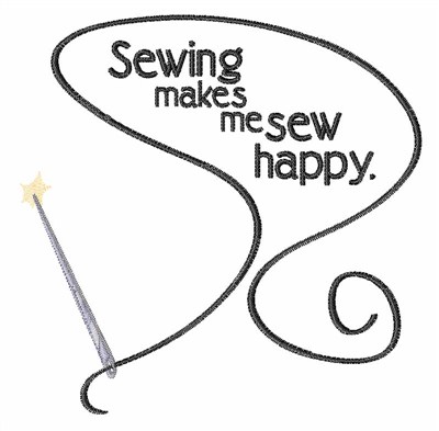 Sew Happy Machine Embroidery Design